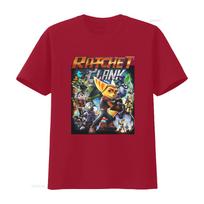 Ratchet Clank Video Game Character Print T Shirt for Kids Casual  vintage Washed fashion graphic Comfortable Stylish Stretched S