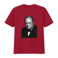 Winston Churchill Didžioji Britanija Jungtinė Karalystė Anglija Senovinis portretas Marškinėliai vintage Skalbti dizainerio drabužiai Unisex vyrams S