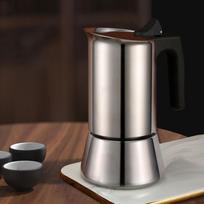 Large Capacity Moka Pot Stainless Steel Stovetop Coffee Making Pot  Coffee Making 2cup