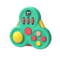 1pc Fingertip Game Controller Spinner Toy, Second-Generation Gyro Game Controller, Creative Stress Relief Tool For Teenagers žalia