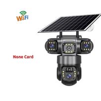 Solar HD Triple-Lens Triple-View Camera – 4G Night Vision Recorder, AOV Surveillance 【B】WIFI Camera