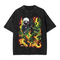 Horror Game Five Nights At Freddys FNAF Graphic Print TShirt Unisex Women Vintage Washed Cotton Casual Oversized Summer New Tee S