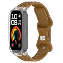 Silicone Strap For Huawei Band 10/9/8 Accessories Sport bracelet pulseira correa+Transparent Case for Huawei Band 10 9 NFC/8 NFC For Huawei Band 10 ruda