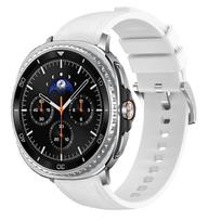 Leather band for Samsung Galaxy Watch 8/8 classic 46mm 40mm 44mm Accessories sport silicone bracelet Correa Galaxy watch 8 strap Galaxy Watch 8 44mm balta