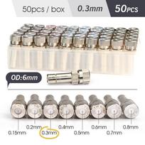 0.15-0.8mm Low-pressure Misting Nozzle 6mm Atomization Sprayer Quick Push Slip Lock for Garden Irrigation Humidification Cooling