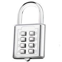For Luggage Password Code Cupboard Combination Smart Lock Password Lock Padlock Number Locks sidabras