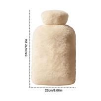 Hot Water Bottle 2000ml Reusable Leak-Proof Heating Hot Water Bottle With Cover For Bedroom Living Room School Office Travel balta