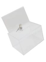 Acrylic Donation Box With Lock Donation Box Portable Donation Box As Shown Clear Ballot Box Reliable Locking System China Mainland