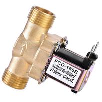 Water Valve AC 220V Brass Electric Solenoid Valve 1/2 Inch Normally Closed Water Inlet Control Solar Water Heater Valve China Mainland
