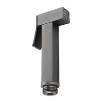High-Pressure Brass Toilet Bidet Sprayer Powerful Water Pressure Easy Installation Handheld Toilet Spray Nozzle pilka spalva