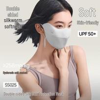 Beneunder Double-Sided Silk Sun Protection Balaclava mėlyna-pilka spalva