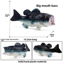 Lateolabrax Japonicus Fish Replica With Waterproof Plastic For Educational Display Blue Bass