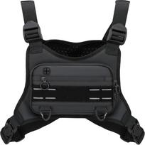 Multi Functional Black Chest Bag Waterproof Breathable Tooling Backpack Oxford Hip-Hop Street Bag Outdoor smėlis