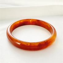 Marble Multi-color Bracelet Female Retro Round Semi-transparent Acrylic Personality Boudoir Imitation Jade Bangle Fashion Jewelr ruda