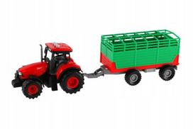 Traktor Zetor Z Przyczepą Zabawka Światła I Dźwięki Traktorek Ciągnik 36Cm