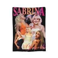 The Sabrina Carpenter Blanket Velvet Spring/Autumn   Multifunction Super Warm Throw Blanket for Sofa Outdoor Bedding Throws 75x90cm
