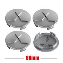 4pcs Car Wheel Center Hub Caps Rims Cover Logo car Accessories For Mitsubishi RalliArt ASX Pajero Montero Lancer sidabro pilka spalva