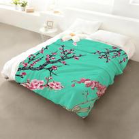 Vaporwave Arizona Iced Tea Aesthetic Throw Flannel Throw Blanket: Soft Kid-Friendly Warm Anti-Static All Season Washable Couch 75x90cm