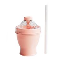 Collapsible 2-in-1 Ice Mold Cup Food Grade Ice Sphere Making Cup  for Juice Drinks rožinė