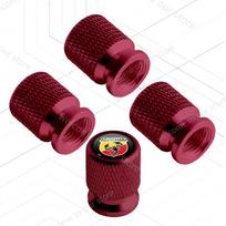 4Pcs/Set For Scorpion Dolcevita LOGO Badge Grande Panda Punto 500 595 Ducato Bravo Car Wheel Tire Valve Caps Tyre Stem Covers