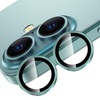 „Evelatus“ „Apple iPhone 16 / 16 Plus“ kameros objektyvo apsauga, žalsvai mėlyna