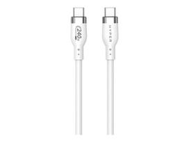 Hyper - 2M Silicone 240W USB-C Charging Cable - White