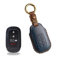 /Key /Cover /Leather /Key /Case For Accord Civic CR-V Pilot HR-V Sport 2026-2026 Car Accessories Decoration Key Case mėlyna