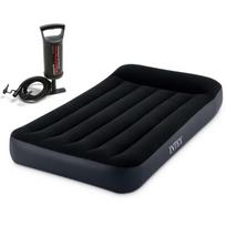 Pripučiamas čiužinys 191x99x25 cm su stūmoklinia pompa Intex 64141