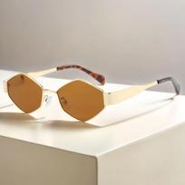 Stylish Hexagon Sun Glasses Men Vintage Small Frame Women Luxury Design Unique Polygon Sun Glasses Eyeglasses Shades