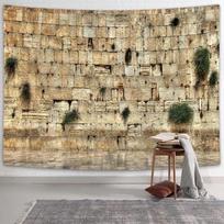 Gobelenas Raudojanti siena Jeruzalė Izraelis Verksmas 75x100 juoda