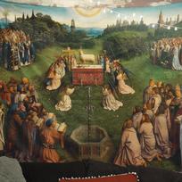 Gobelenas Mistinio Jėraus Adoracija 75x100 juoda