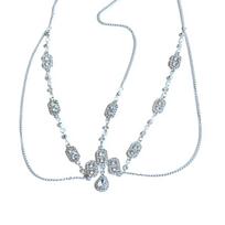 Drop Tassel Crystal Bride Forehead Chain Wedding Forehead Ornaments Bohemian Wedding Headdress sidabras