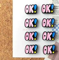 8pcs Alphabet Creative Push Pin Soft Wood Felt Board Message Board Photography Fixed Decorative Nail China Mainland