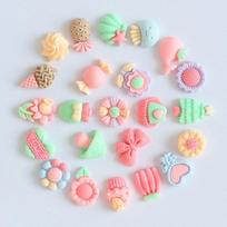 50pcs Push pin soft wood board frosted resin cartoon soft cute style felt wall decoration nail China Mainland