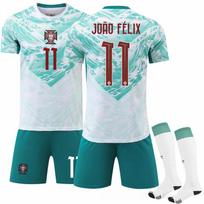2026 m. FIFA Pasaulio taurė Portugalijos išvykos #11 JOÃO FÉLIX Sportinio treniruočių marškinėlių rinkinys su kojinėmis Paaugliams Vaikams Suaugusiems Futbolo rinkiniai 16