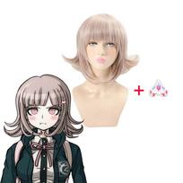 Anime Danganronpa Nanami ChiaKi Cosplay Costume High School Student Short Skirt Uniform Halloween Wigs Hairpins Loli Skirt S
