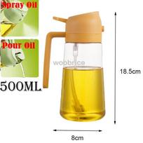 2 viename 500 ml plastikinis purškiamas aliejaus purkštuvas buteliukas purškiamas aliejaus dozatorius aliejaus indelis Cruet BBQ virtuvės kepimo skrudinimo pikniko virtuvės įrankis