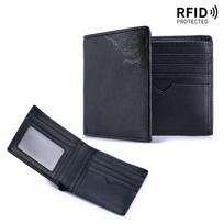 Genuine leather creative short wallet men's anti-theft brush wallet first layer cowhide gift for father, husband and boyfriend