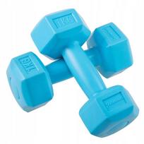 Hantle Bitumiczne 2X1 Kg Zestaw Ciężarków Hantelki Do Ćwiczeń Fitness Stałe