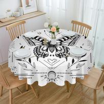 Sun Flower Butterfly Lines Apvali staltiesė Vandeniui atsparus stalo užvalkalas vestuvių vakarėlio dekoravimui Valgomojo stalo užvalkalas 4pcs 33x48 Table mat