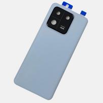 Battery Housing For Xiaomi Mi 13 Pro Glass Lid Back Cover Mi13 Pro Replacement with Camera Frame Lens + Adhesive Tape Blue ( plastics )