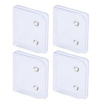 4/8 vnt. Dušo užuolaidų spaustukai, atsparūs vėjui, lipnūs, lengvai montuojami daugkartiniai universalūs vonios užuolaidų laikikliai 4pcs gryna