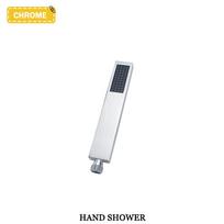 Brass Square Hand Shower Chrome/Black/Gold/Grey/White Wall-Mounted Hand Shower Head With 150CM Shower Hose Metal Bracket