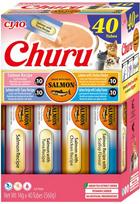 Inaba Ciao Churu 40x14g (560g) lašišos skanėstas katėms