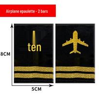 Aviaciniai antpečiai: Pilotas, Kapitonas, Stiuardesė ir Stažuotojo Stiliai su Metalo Siūlais