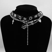 Hottie Chain Cross Guitar Collar Neckband Choker Subculture Punk Necklace Tide
