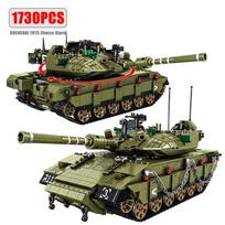 II pasaulinio karo karinis Merkava MK4 pagrindinis kovinis tankas serijos statybinių blokelių modelis MOC armijos ginklas kareivių rinkiniai vaikiški žaislai berniukams dovanos