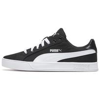 Puma Smash Vulc Canvas Black White Unisex Sneakers 374754-02 36