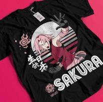 Naruto Tshirt Sakura T-Shirt Tsunade Shirt Madara Kakashi Hinata Kurama Sasuke BB914 3XL