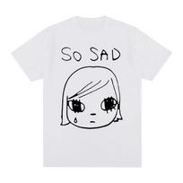 Yoshitomo Nara Sad Vintage Summer T-shirt Japan Party Women Fashion T Shirt New Tee Tshirt Womens Tops Clothing 4XL